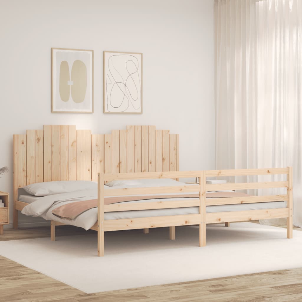 Bed Frame Without Mattress Solid Wood