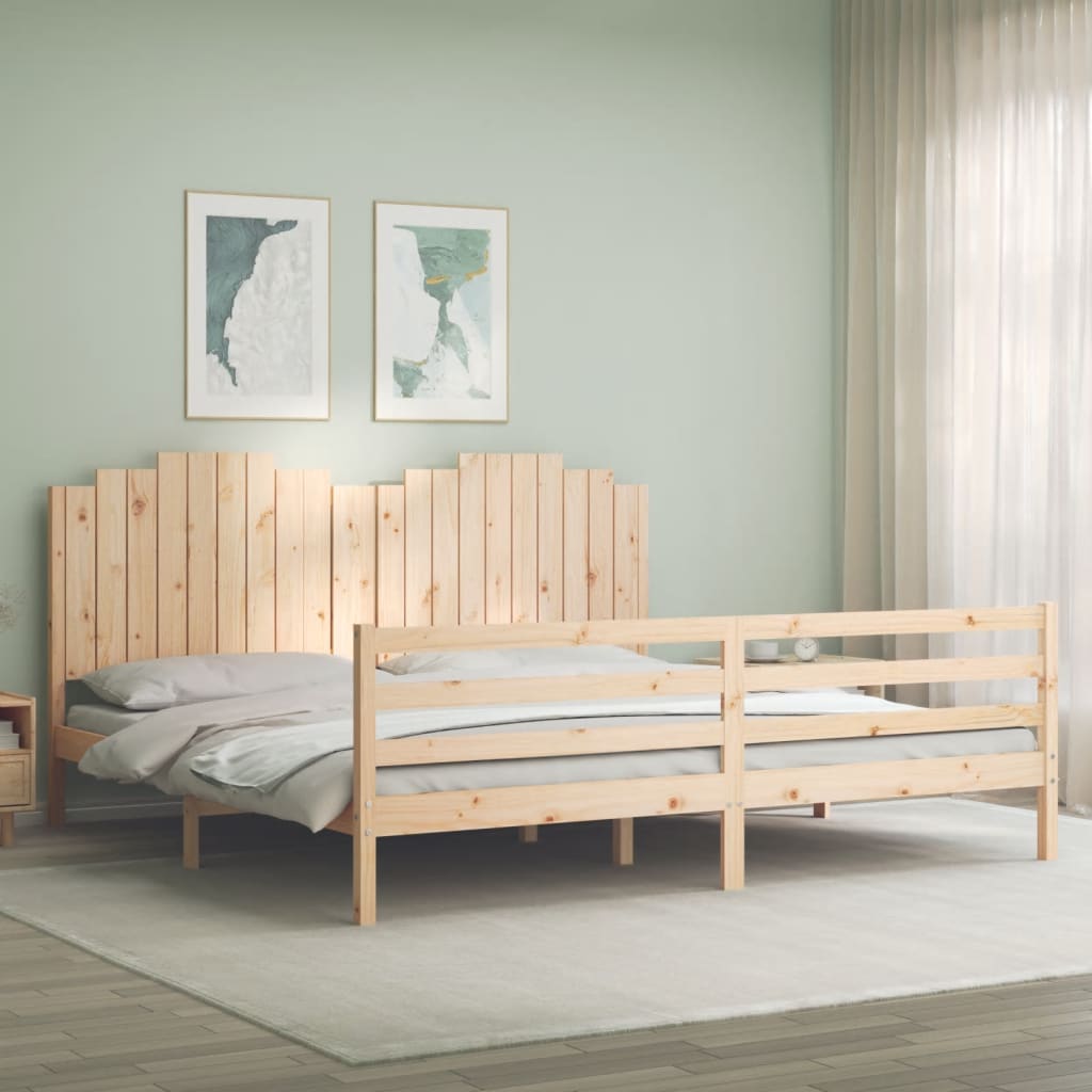 Bed Frame Without Mattress Solid Wood