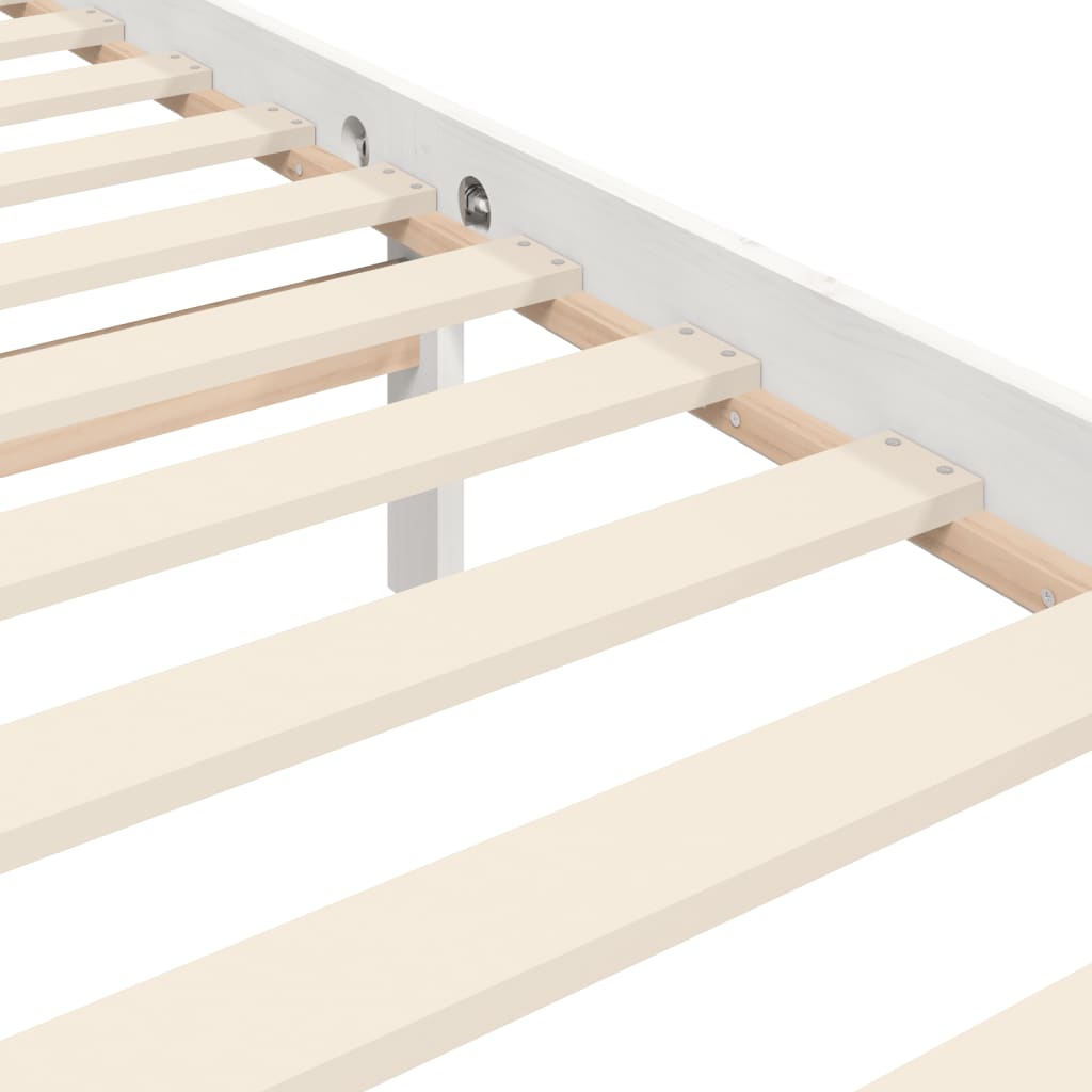 Bed Frame Without Mattress Double Solid Wood