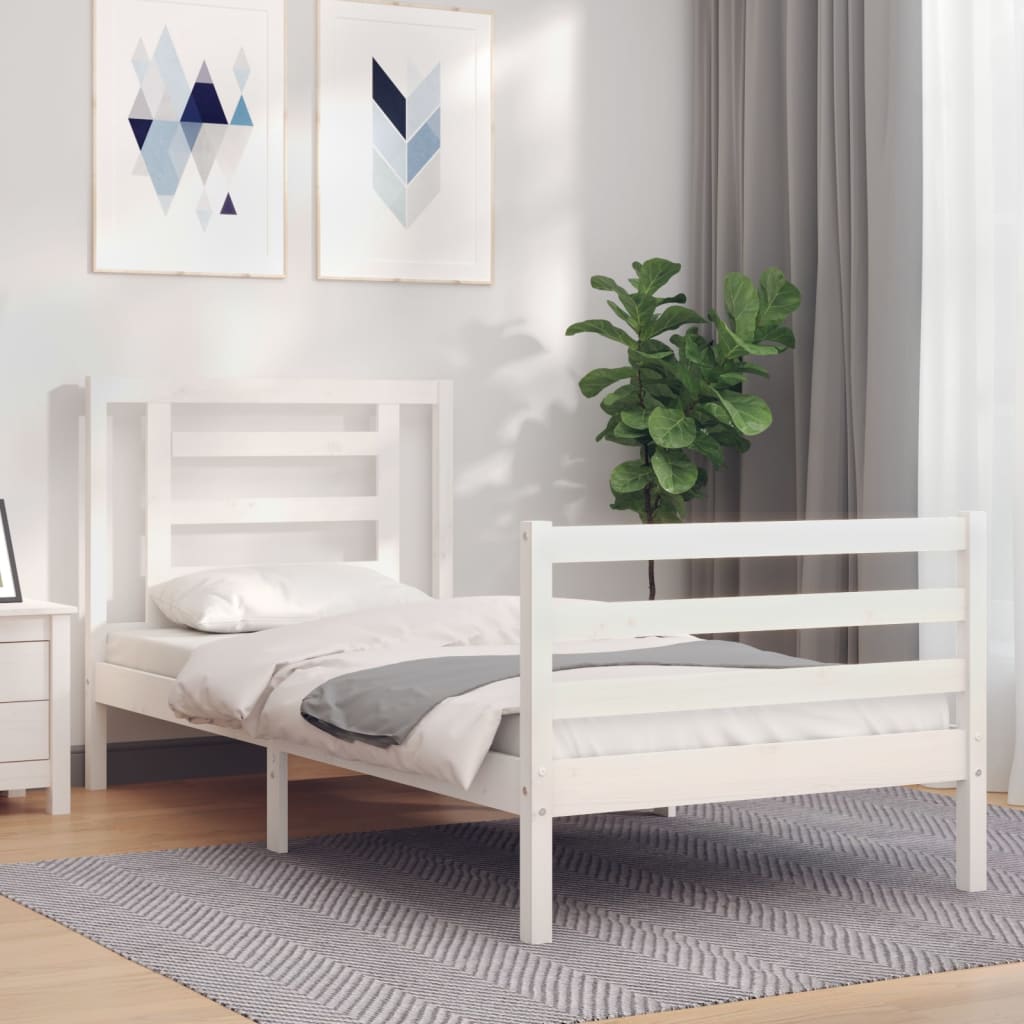 Bed Frame Without Mattress Single Solid Wood