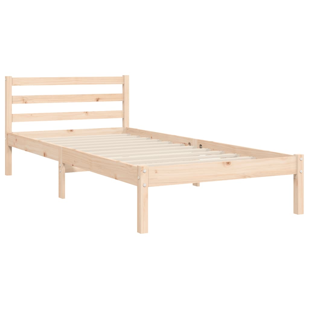 Bed Frame Without Mattress Single Solid Wood