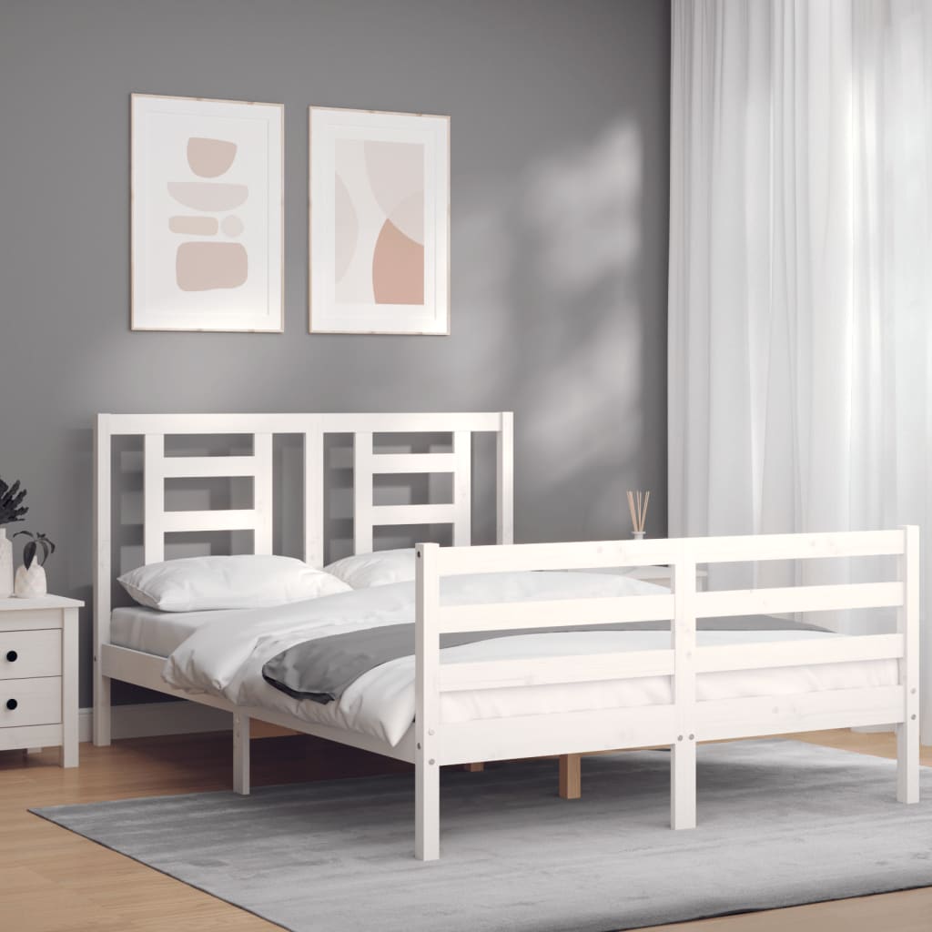 Bed Frame Without Mattress Single Solid Wood