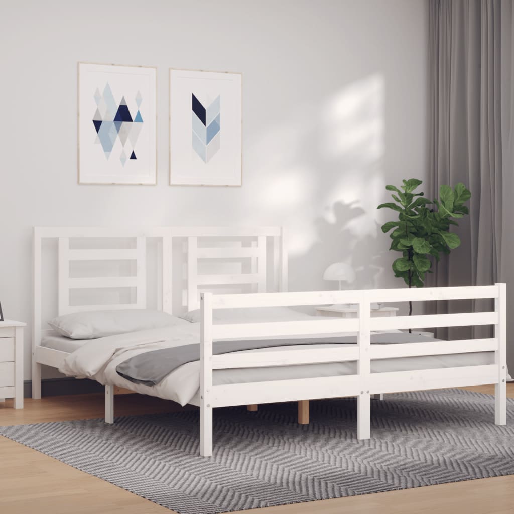 Bed Frame Without Mattress Single Solid Wood
