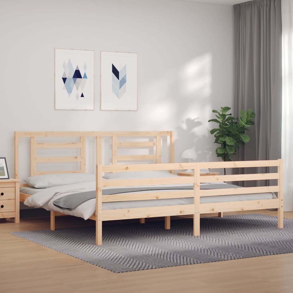 Bed Frame Without Mattress Single Solid Wood