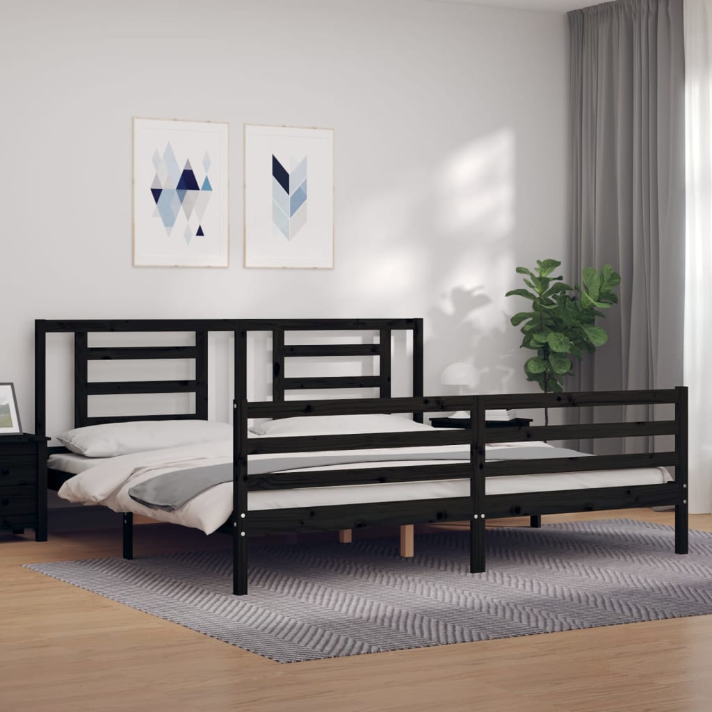 Bed Frame Without Mattress Single Solid Wood