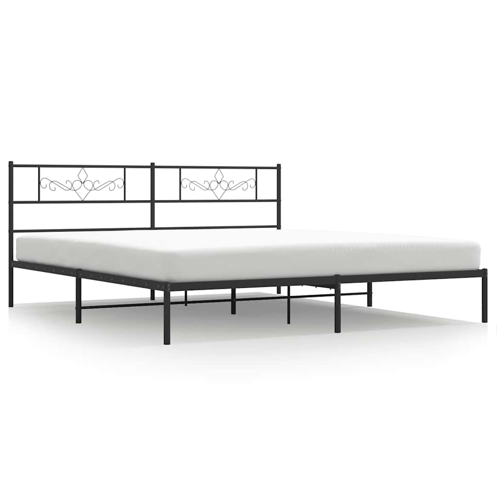 Metal Bed Frame Without Mattress 183X213Cm