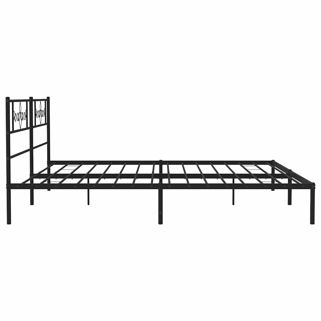 Metal Bed Frame Without Mattress 183X213Cm