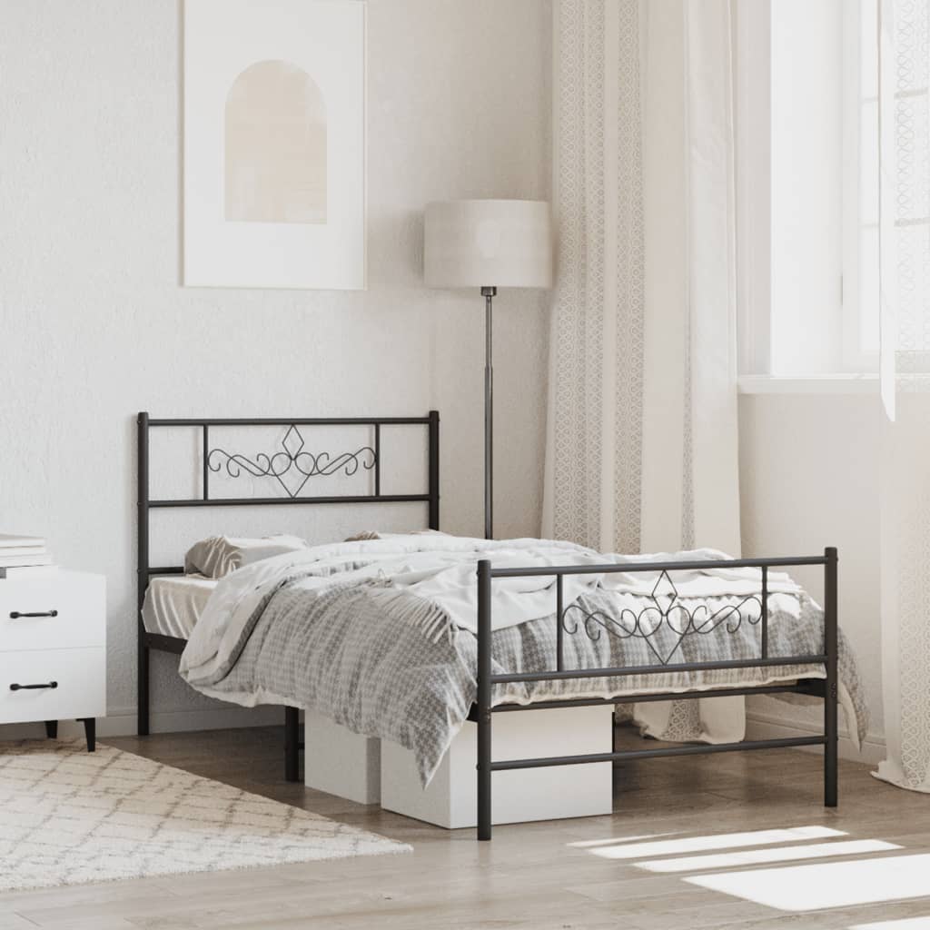 Metal Bed Frame Without Mattress 183X213Cm