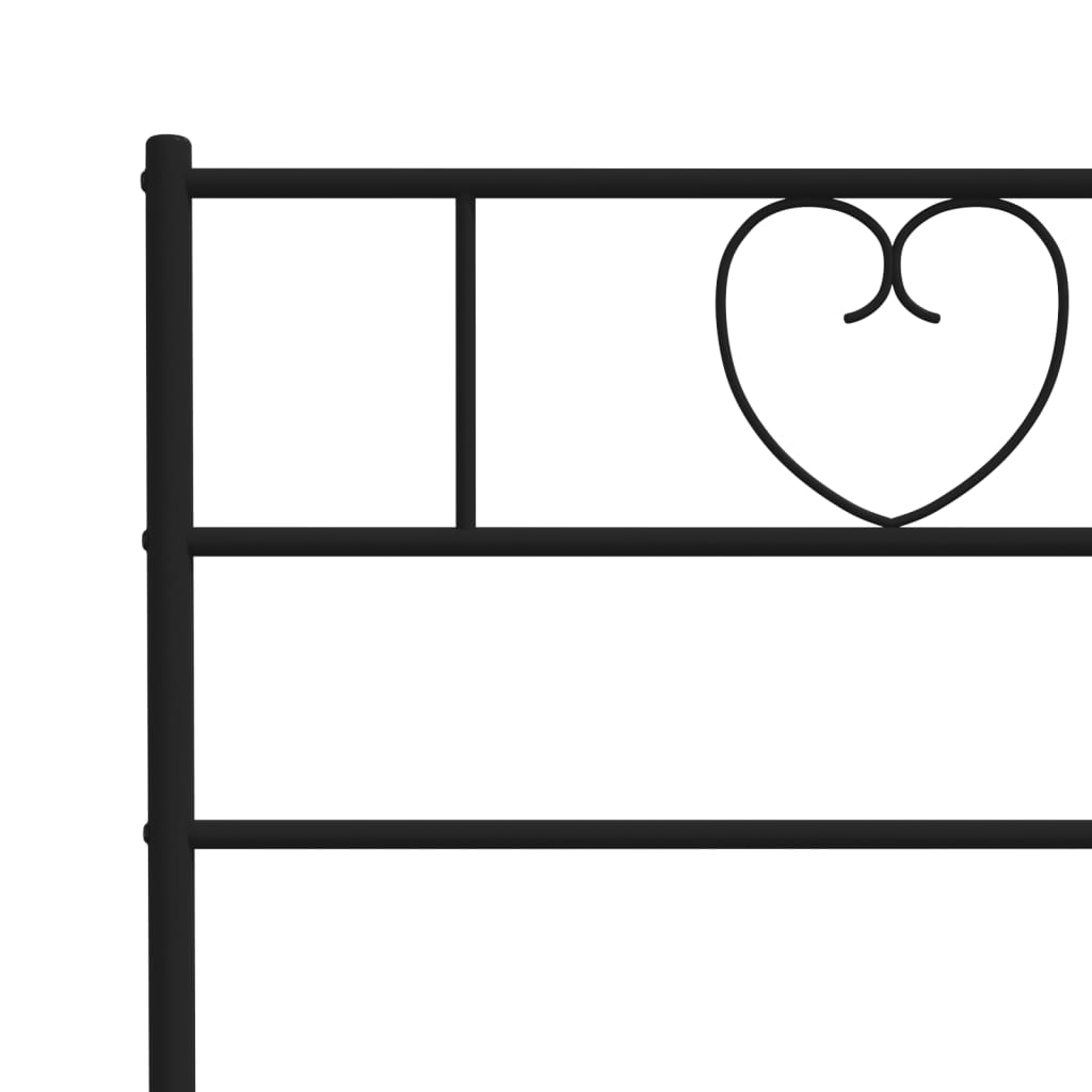 Metal Bed Frame Without Mattress With Footboard 90X190Cm