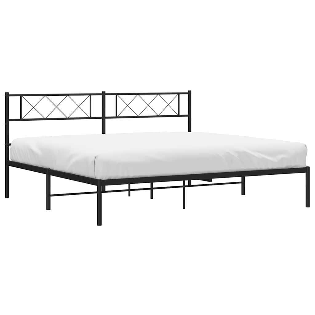 Metal Bed Frame Without Mattress 193X203Cm