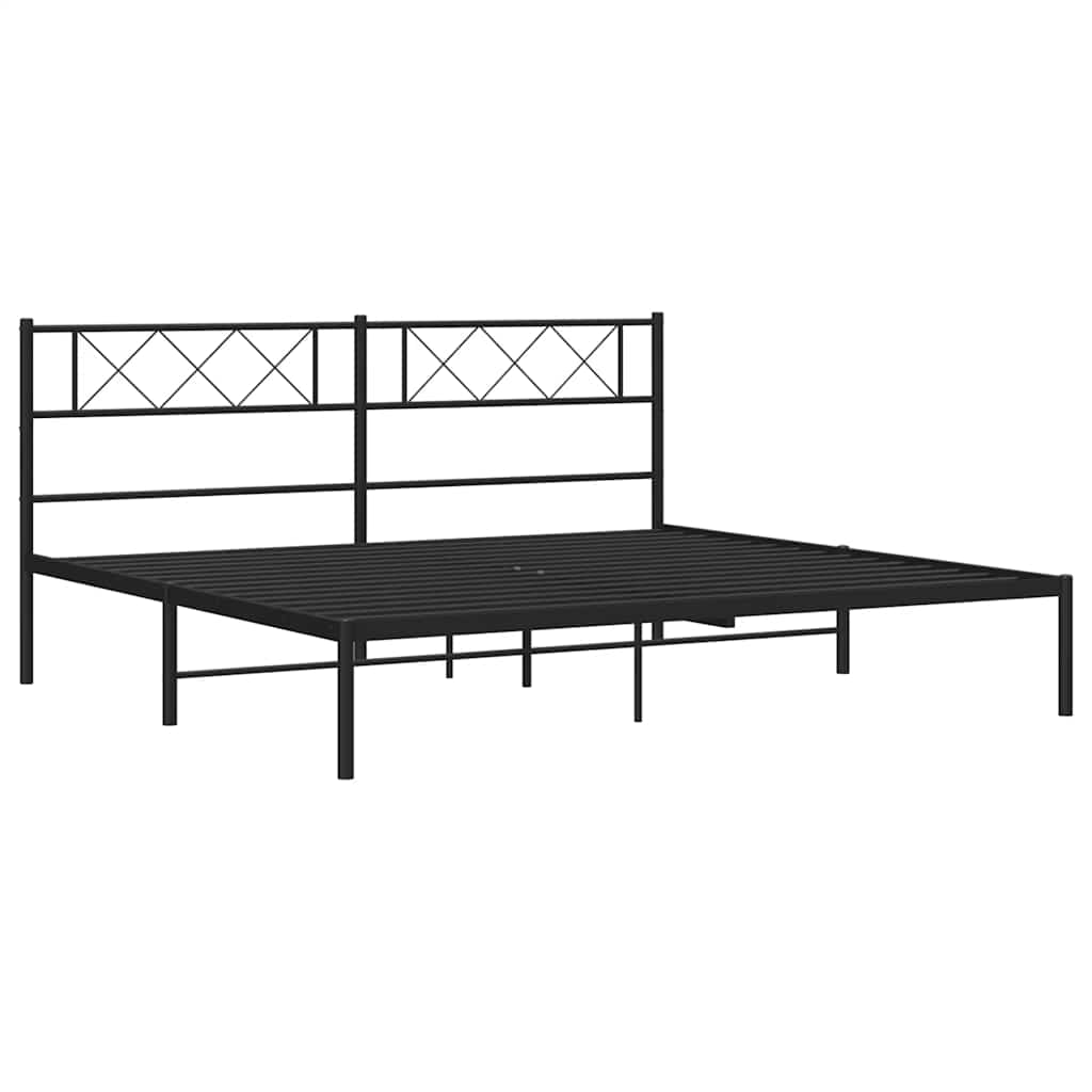 Metal Bed Frame Without Mattress 193X203Cm