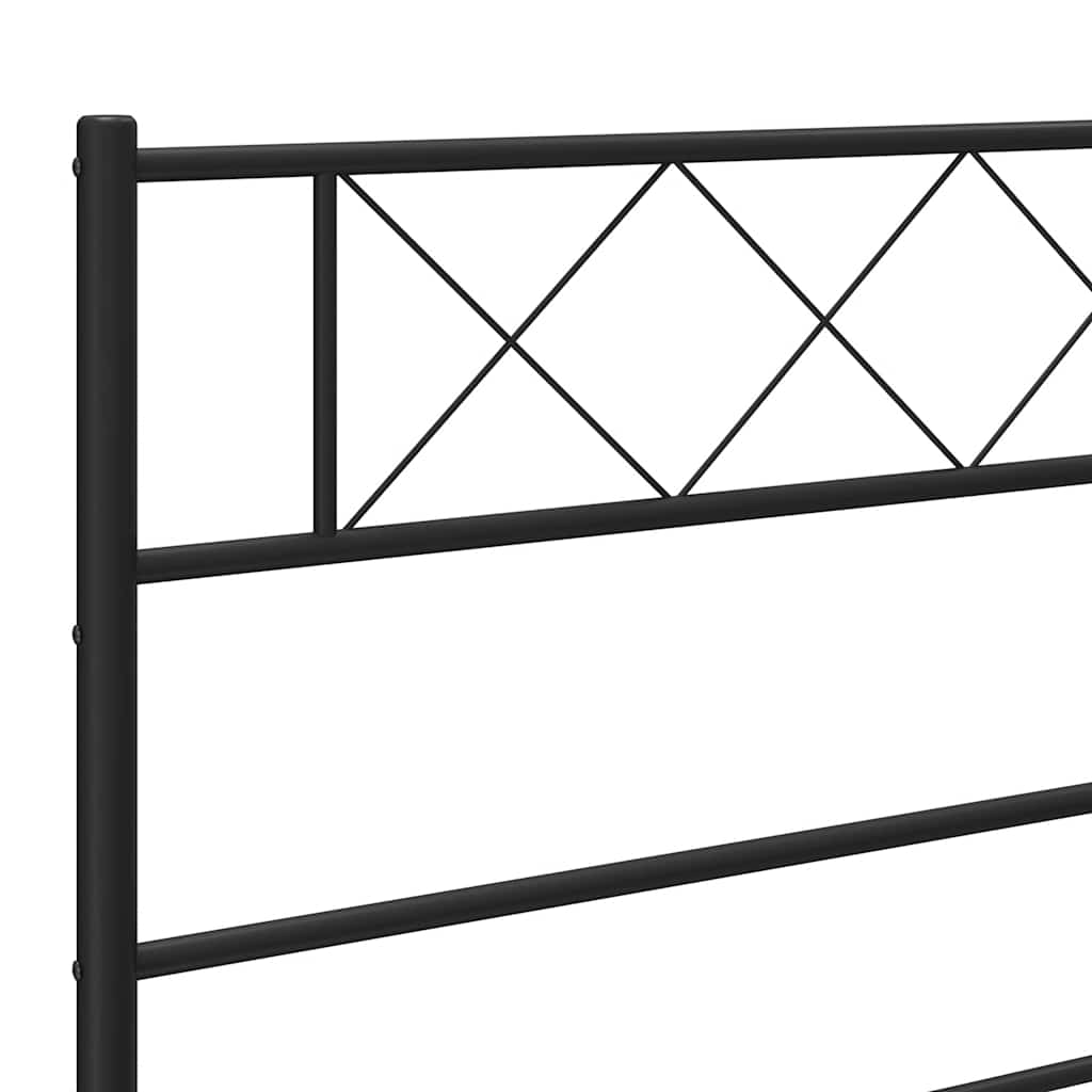 Metal Bed Frame Without Mattress 193X203Cm