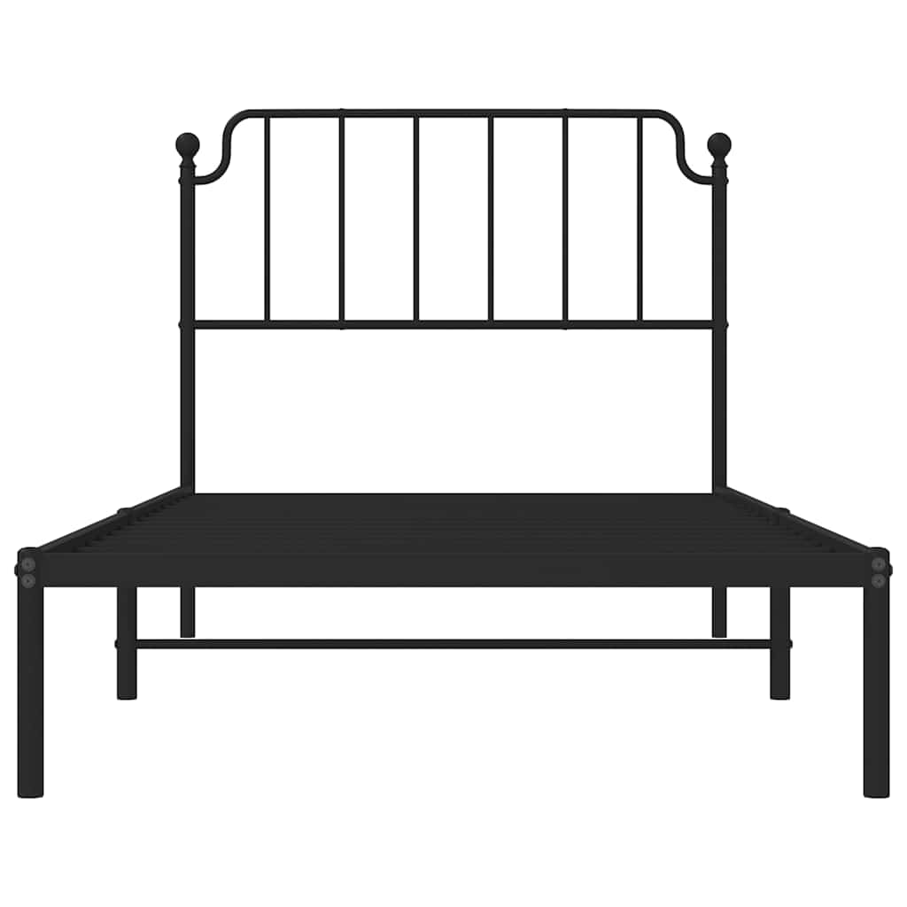 Metal Bed Frame Without Mattress 100X190Cm