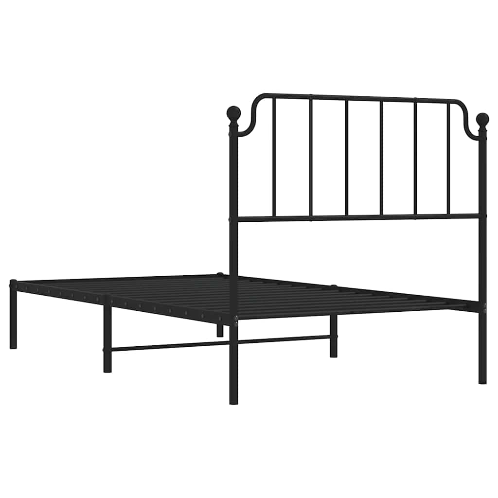 Metal Bed Frame Without Mattress 100X190Cm