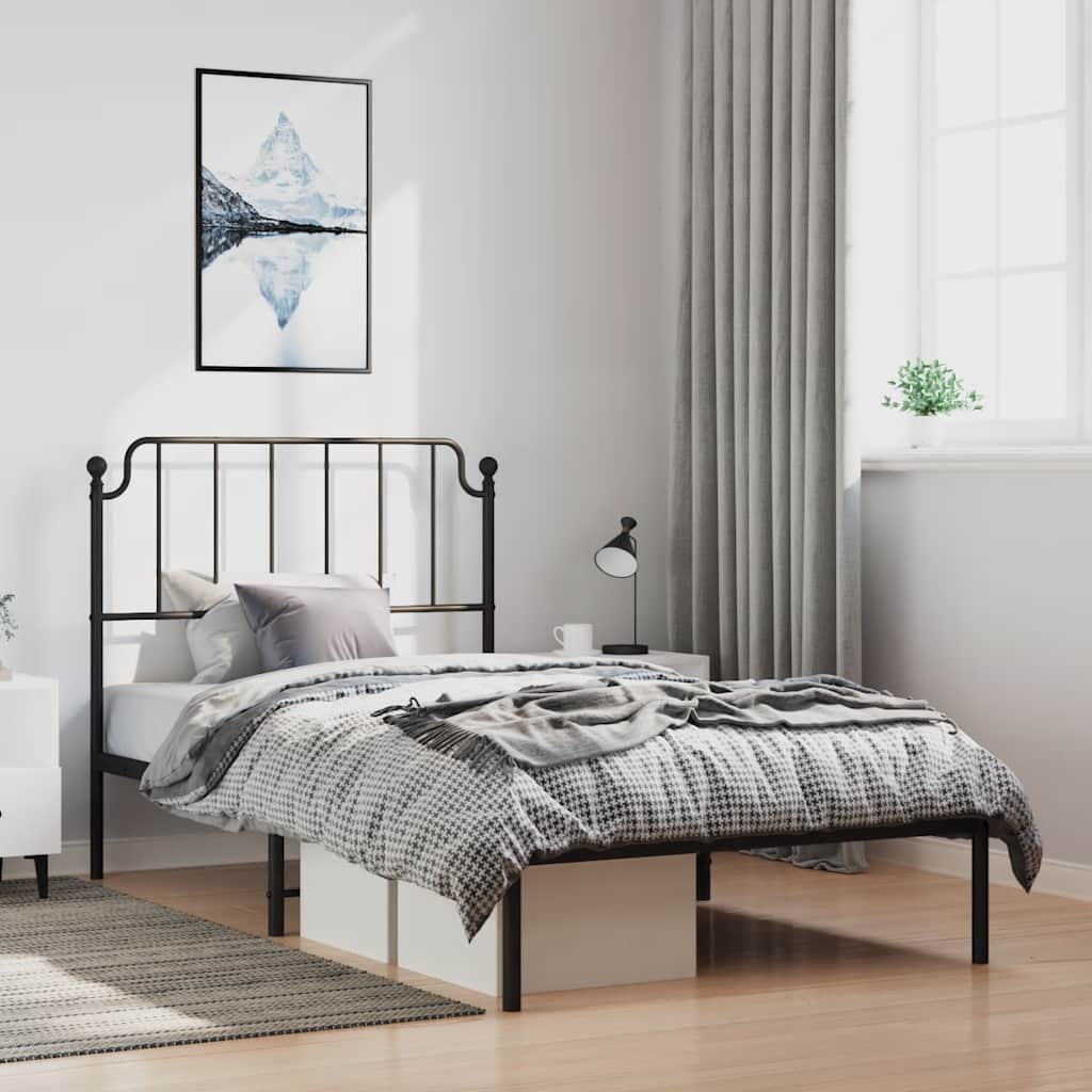Metal Bed Frame Without Mattress 100X190Cm