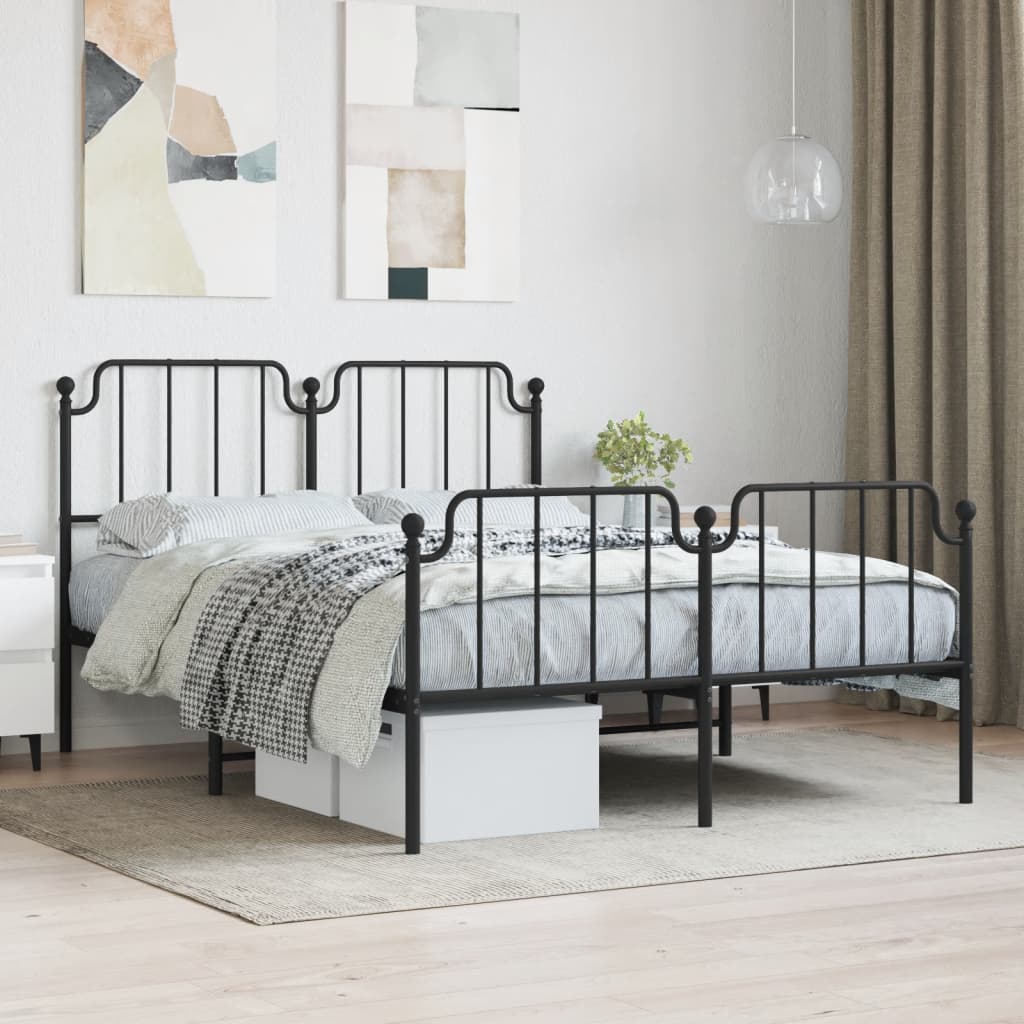 Metal Bed Frame Without Mattress 100X190Cm