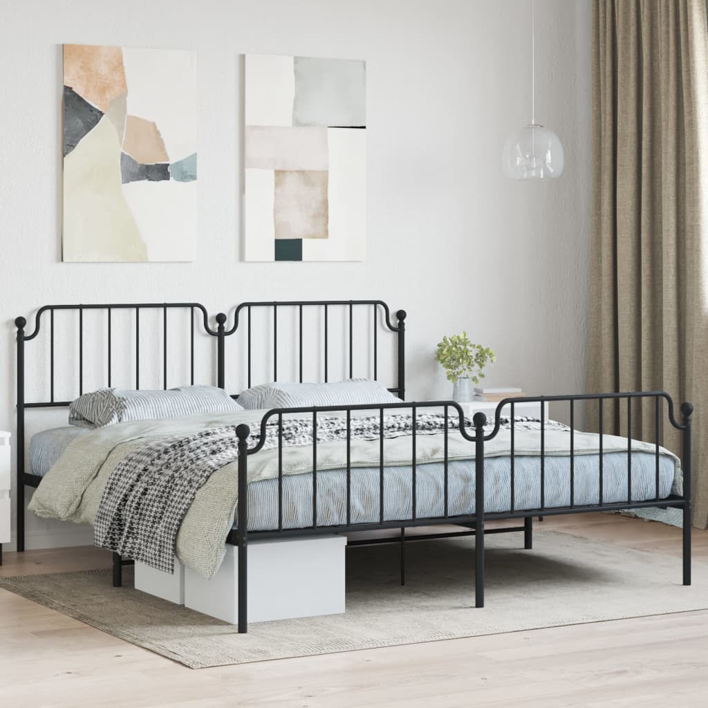 Metal Bed Frame Without Mattress 100X190Cm