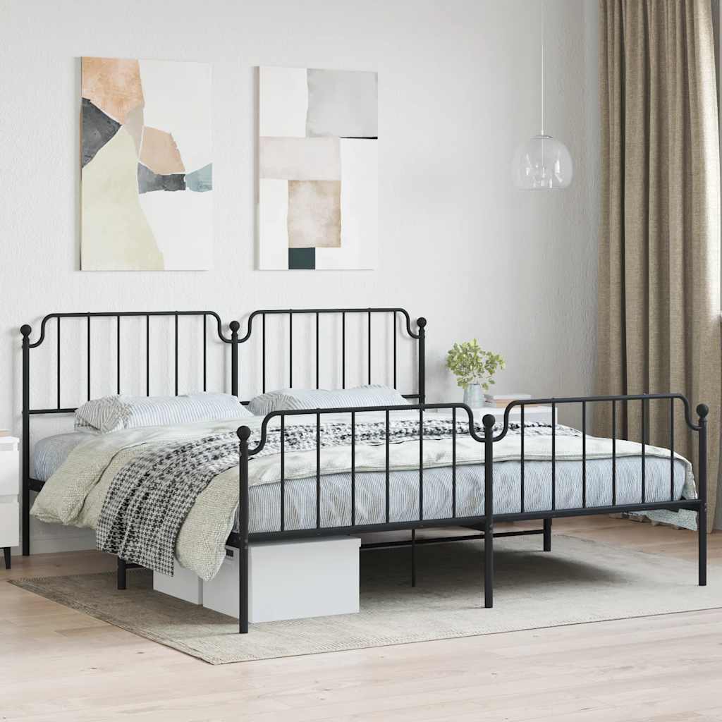 Metal Bed Frame Without Mattress 100X190Cm
