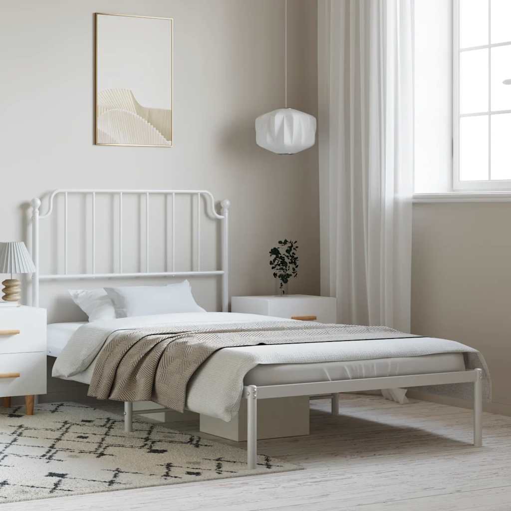 Metal Bed Frame Without Mattress 100X190Cm
