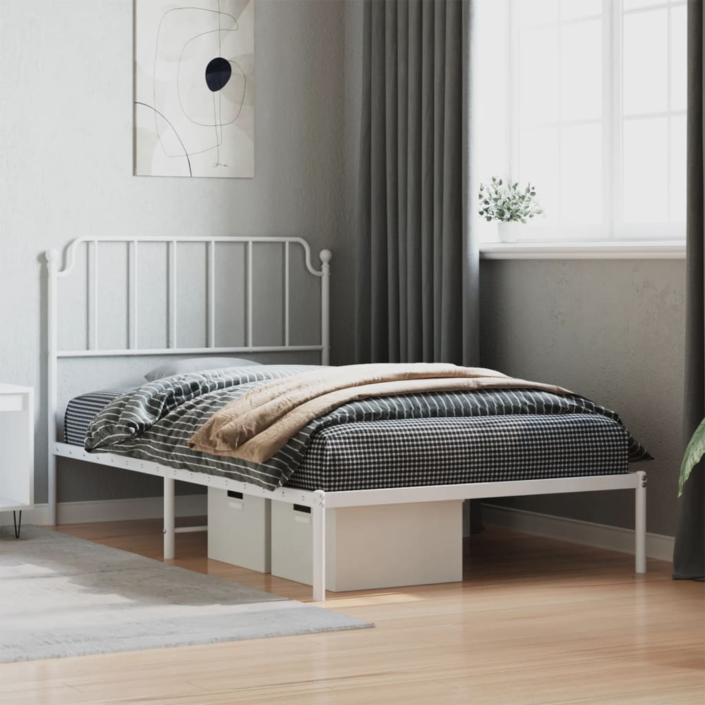 Metal Bed Frame Without Mattress 100X190Cm