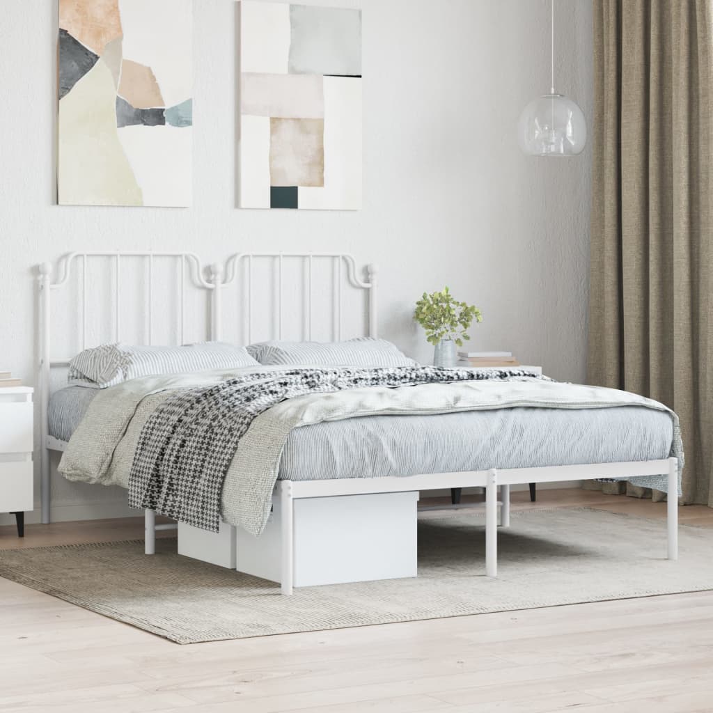 Metal Bed Frame Without Mattress 100X190Cm