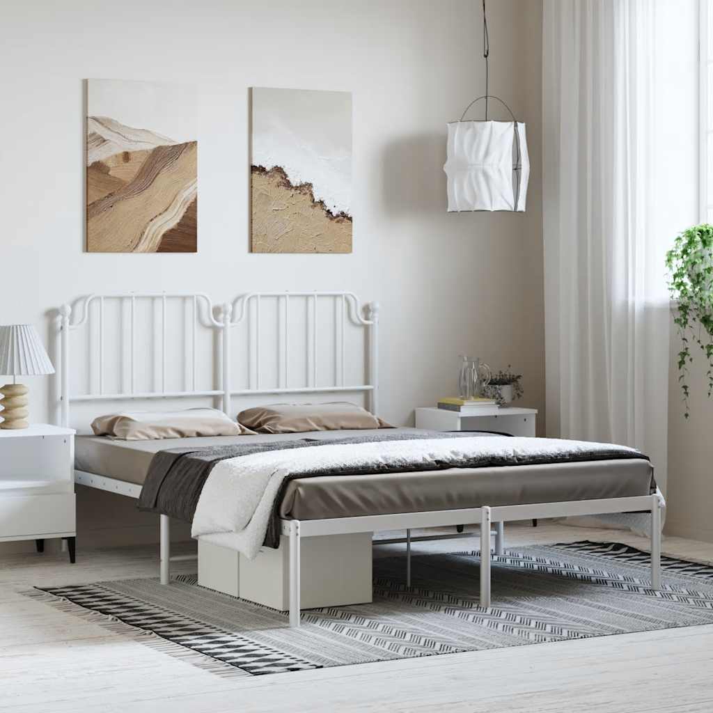 Metal Bed Frame Without Mattress 100X190Cm