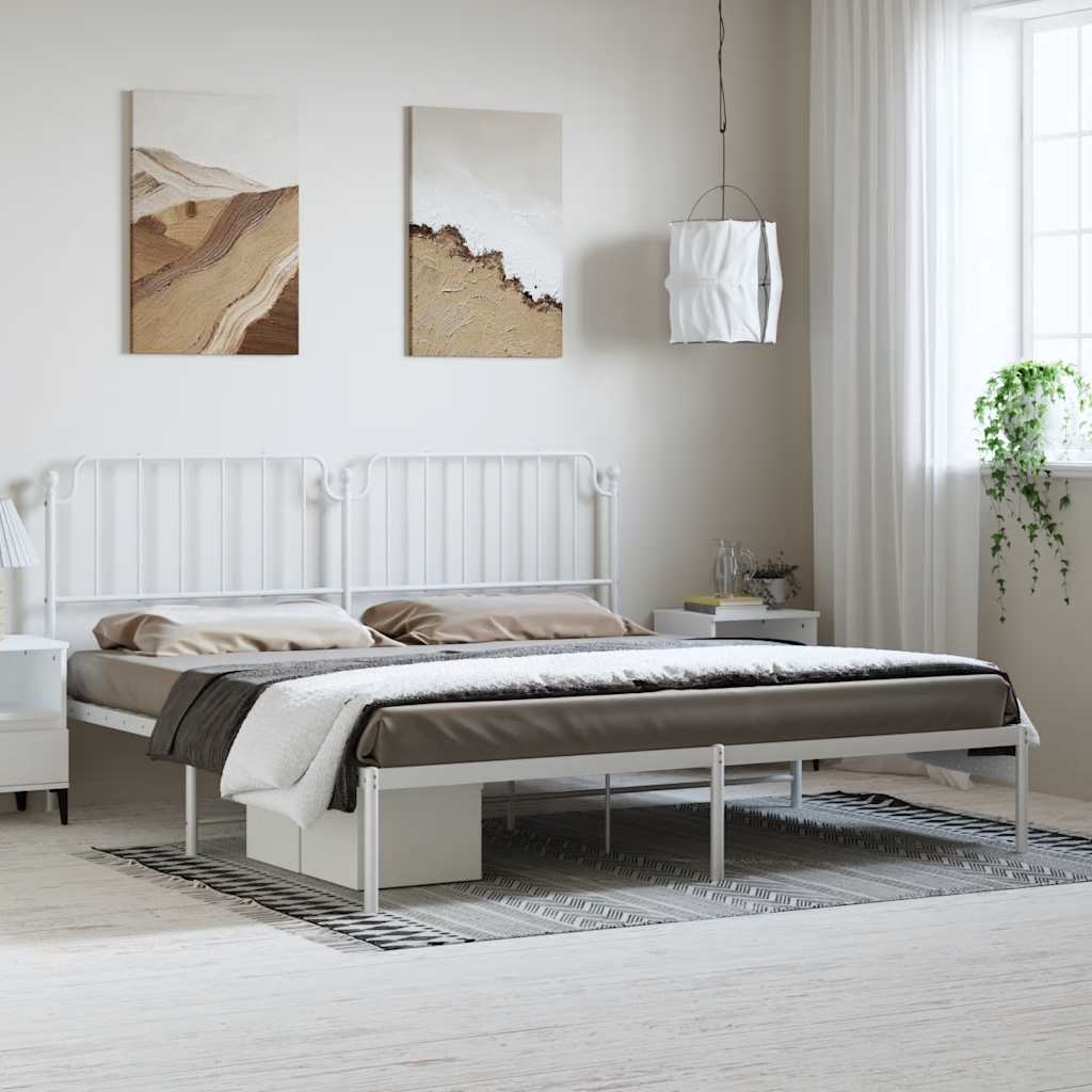 Metal Bed Frame Without Mattress 100X190Cm