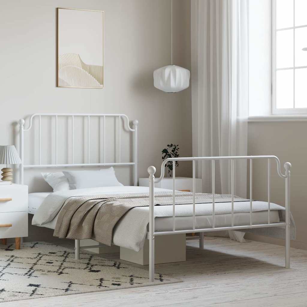 Metal Bed Frame Without Mattress 100X190Cm