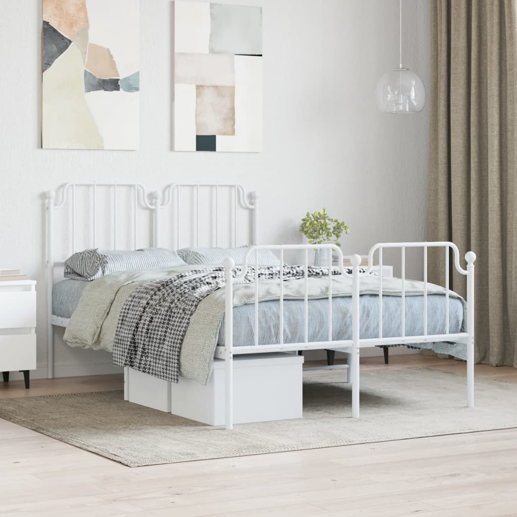 Metal Bed Frame Without Mattress 100X190Cm