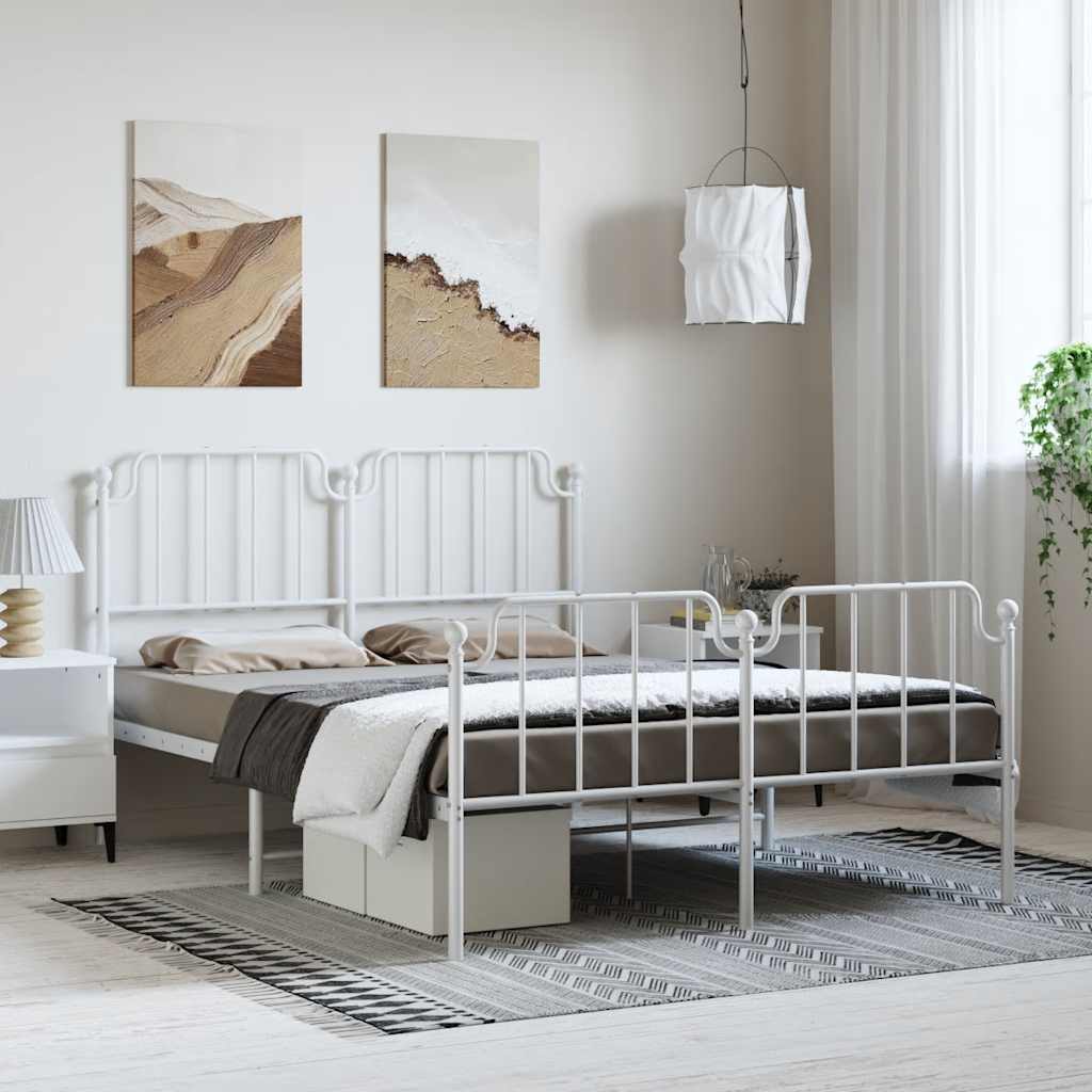 Metal Bed Frame Without Mattress 100X190Cm