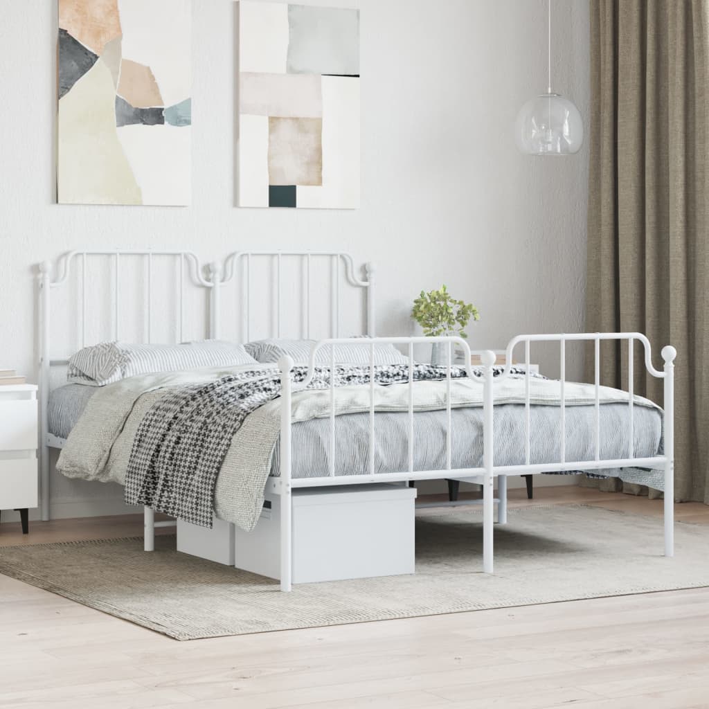 Metal Bed Frame Without Mattress 100X190Cm