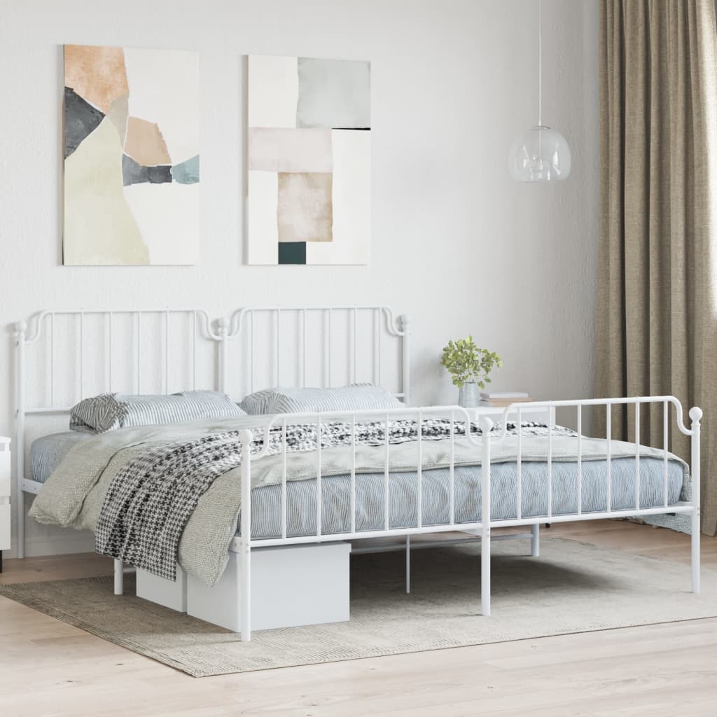 Metal Bed Frame Without Mattress 100X190Cm