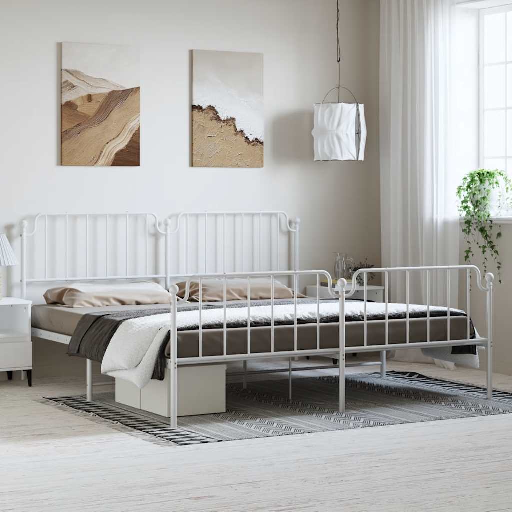 Metal Bed Frame Without Mattress 100X190Cm