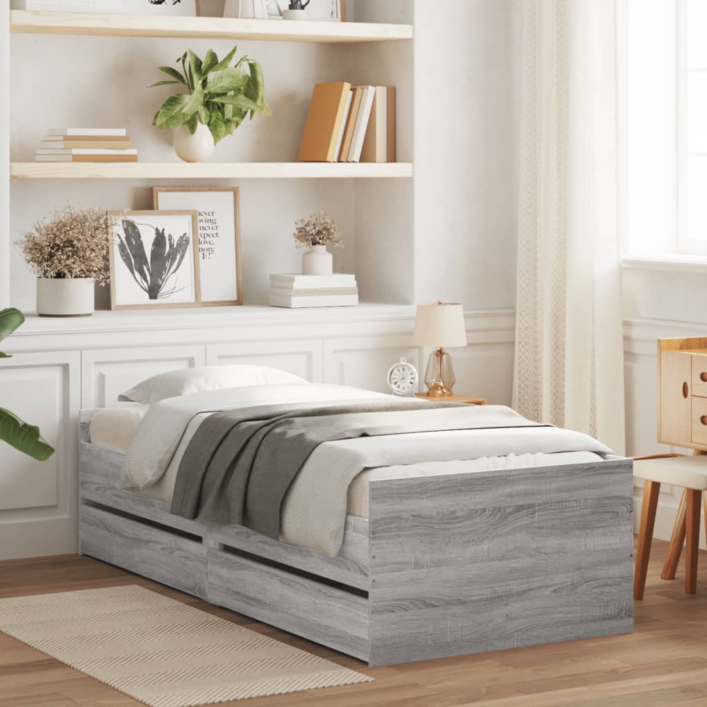 Bed Frame With Drawers Without Mattress