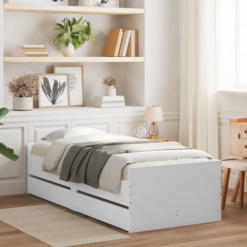 Bed Frame With Drawers Without Mattress