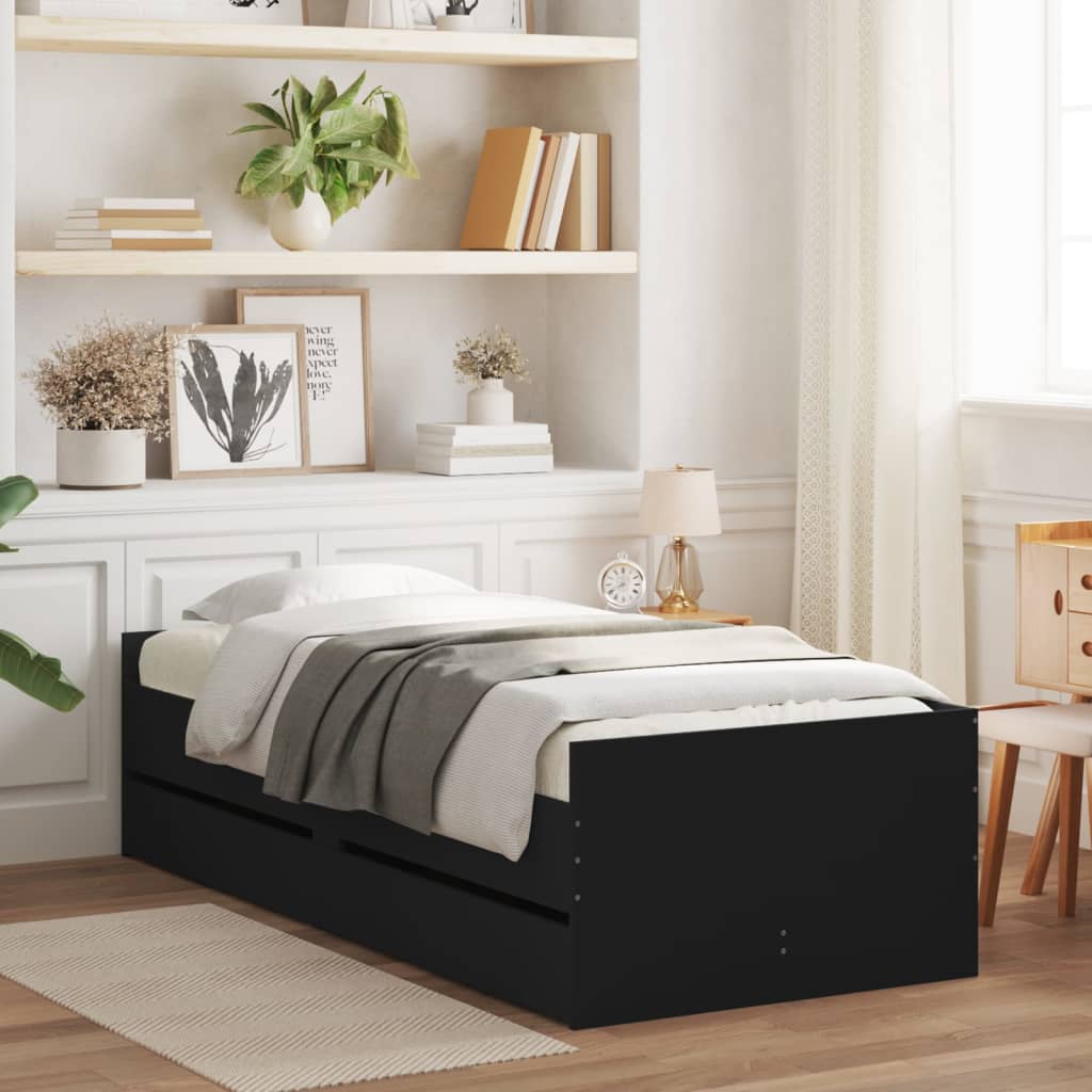 Bed Frame With Drawers Without Mattress