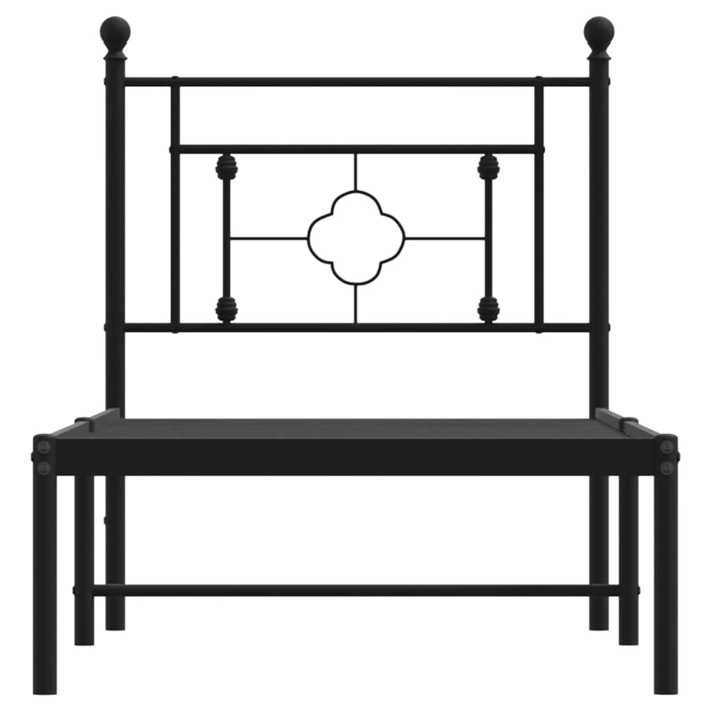 Metal Bed Frame Without Mattress 75X190Cm