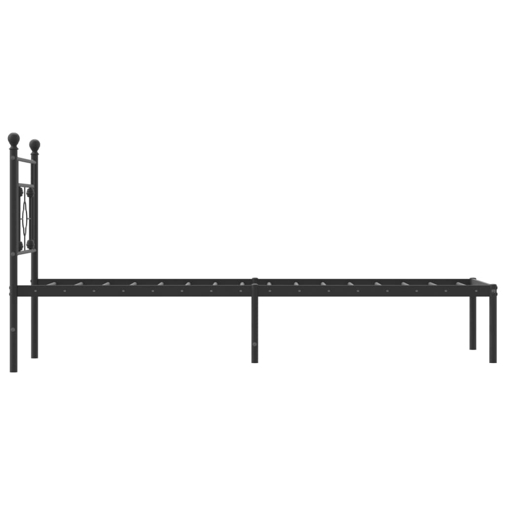 Metal Bed Frame Without Mattress 75X190Cm