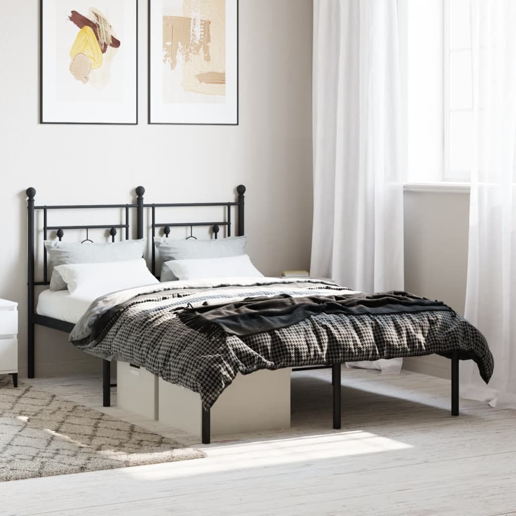 Metal Bed Frame Without Mattress 75X190Cm