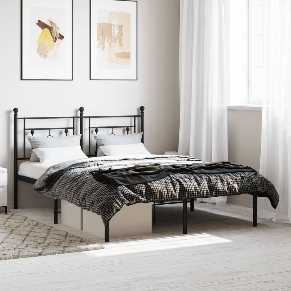 Metal Bed Frame Without Mattress 75X190Cm
