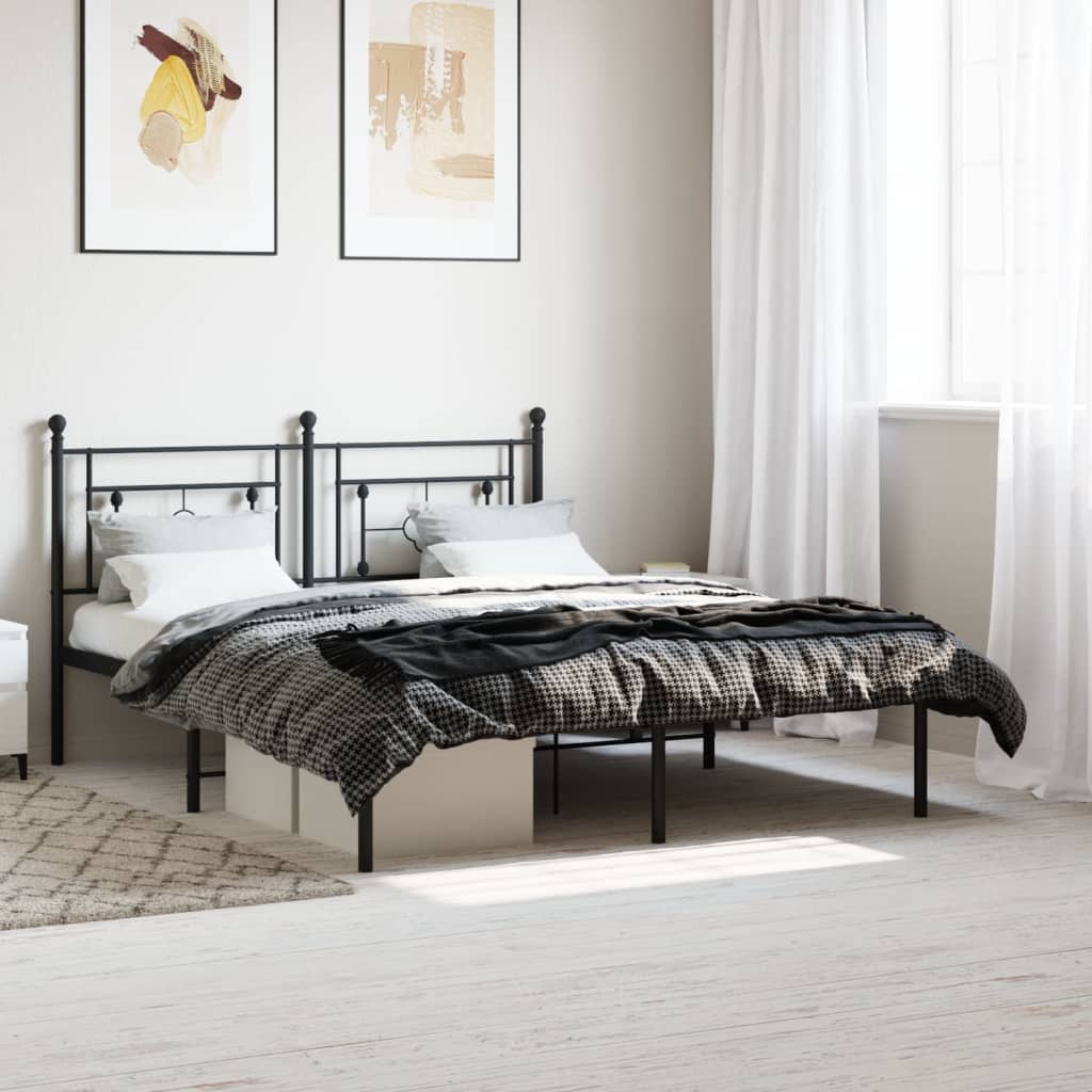 Metal Bed Frame Without Mattress 75X190Cm