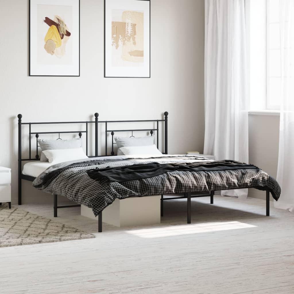 Metal Bed Frame Without Mattress 75X190Cm