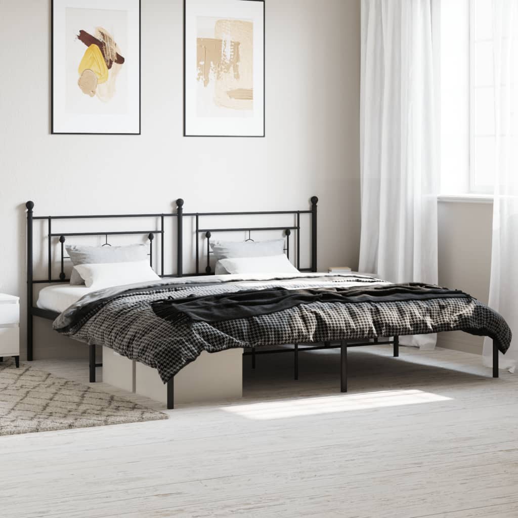Metal Bed Frame Without Mattress 75X190Cm