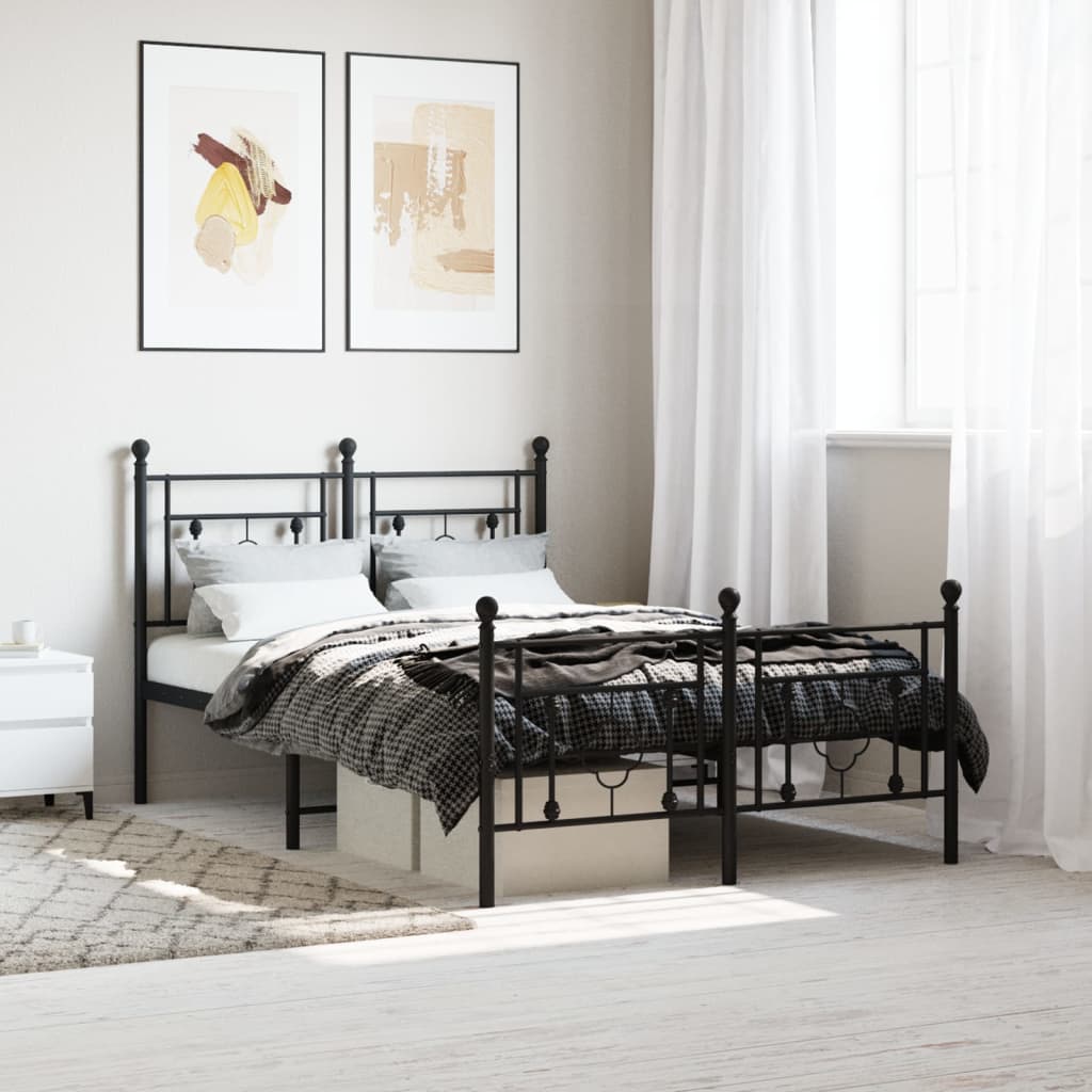 Metal Bed Frame Without Mattress 75X190Cm