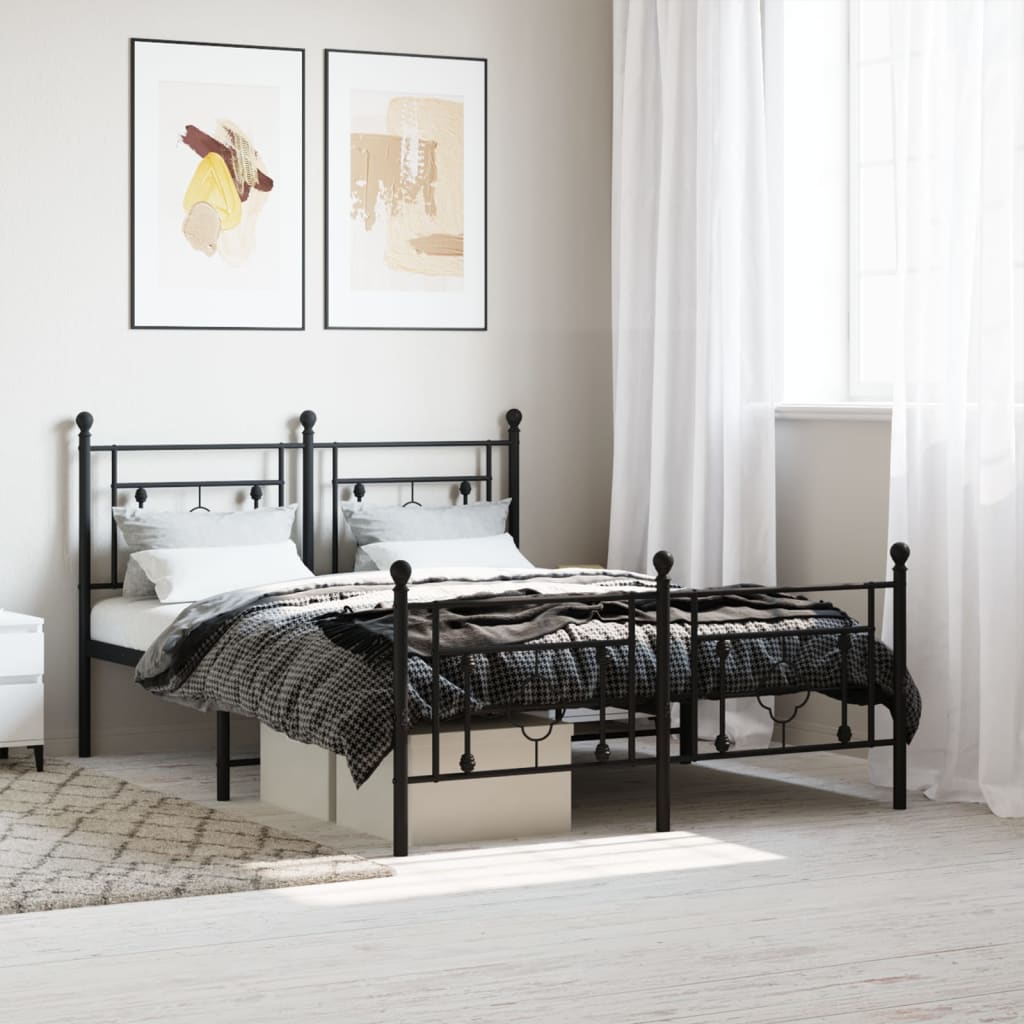 Metal Bed Frame Without Mattress 75X190Cm