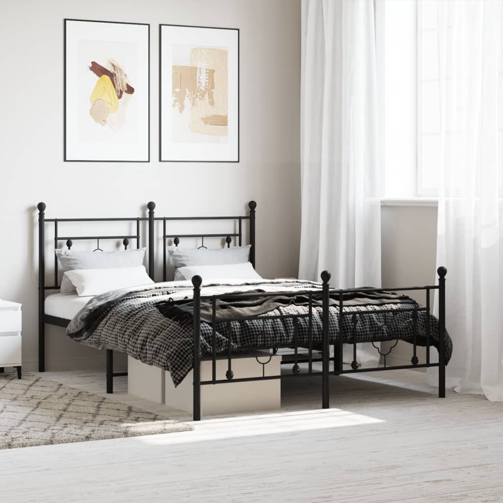 Metal Bed Frame Without Mattress 75X190Cm