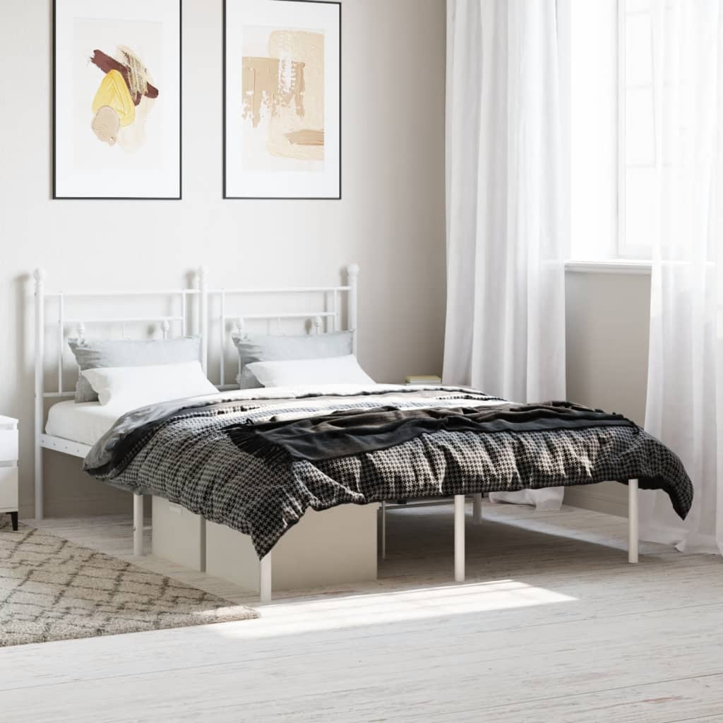 Metal Bed Frame Without Mattress 75X190Cm
