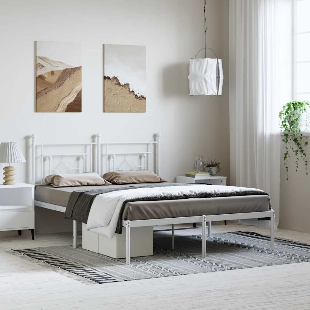 Metal Bed Frame Without Mattress 75X190Cm