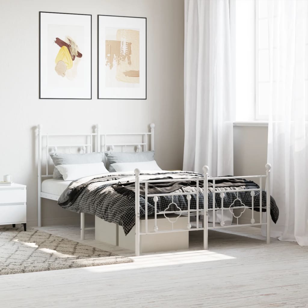 Metal Bed Frame Without Mattress 75X190Cm