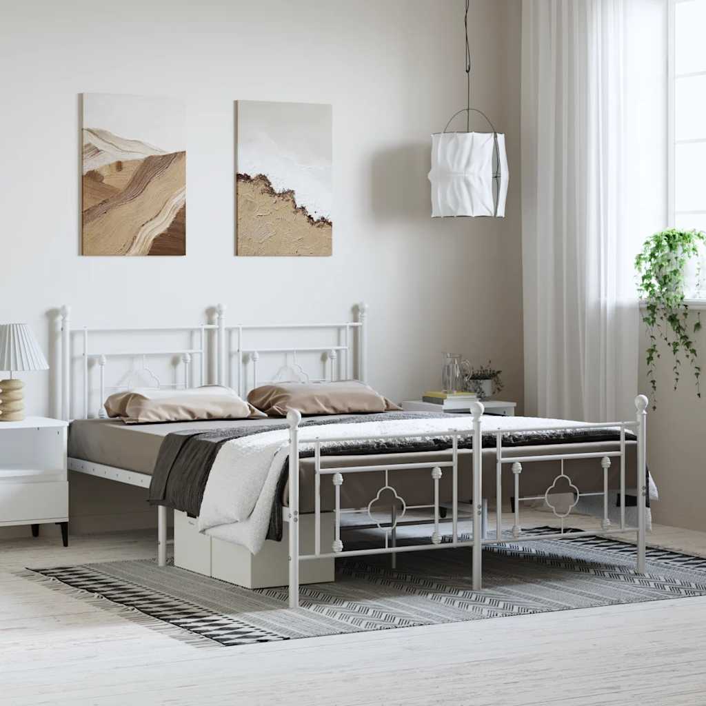 Metal Bed Frame Without Mattress 75X190Cm
